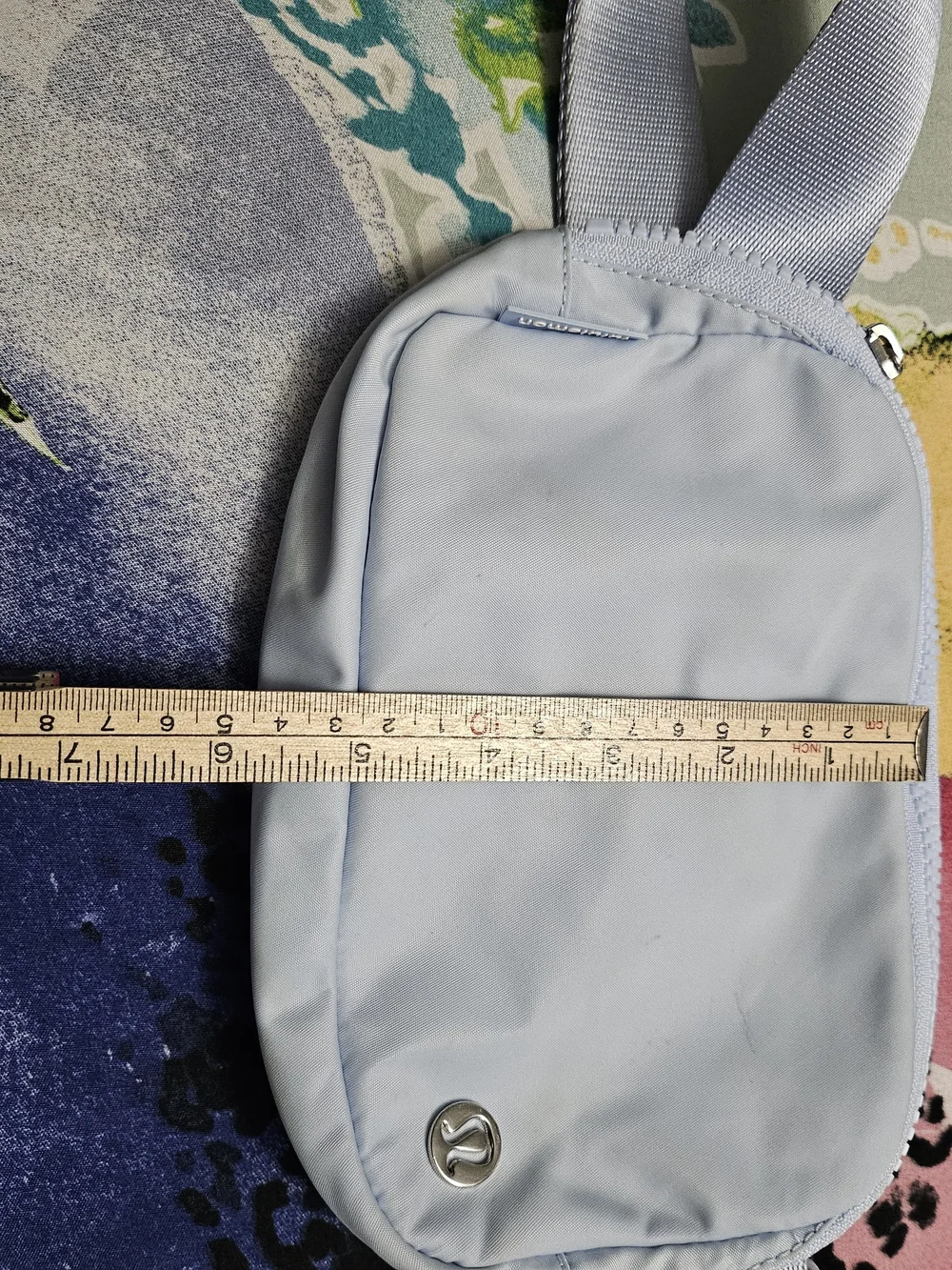 lululemon Powder Blue Mesh Interior Belt Bag